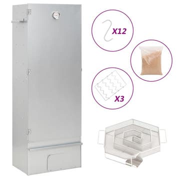vidaXL BBQ-rookoven met koude rookgenerator gegalvaniseerd, Verzenden