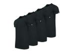 Veiling - Cappuccino Italia 4-Pack T-shirts Ronde Hals Zwart, Kleding | Heren, T-shirts, Nieuw
