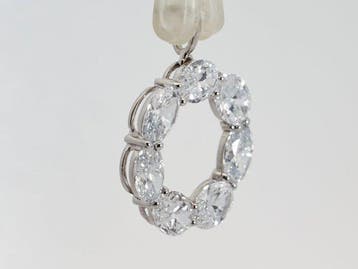 Zonder minimumprijs - Hanger - 14 karaat Witgoud - 2.22ct.