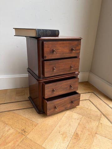 Commode - Acajou - Paire de tiroirs miniatures
