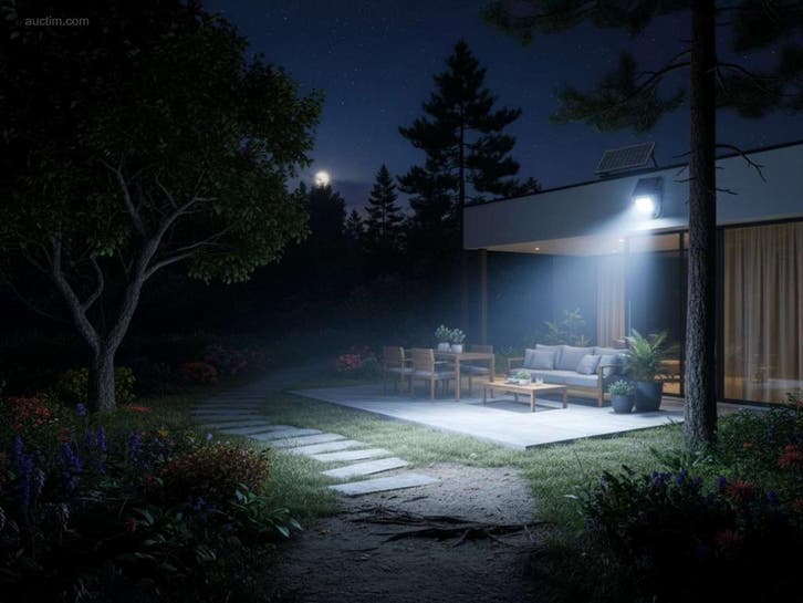 (6x) Solar 1000 Lumen LED Breedstraaler met..., Bricolage & Construction, Éclairage de chantier