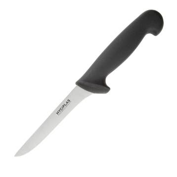 Uitbeenmes | RVS | Zwart | Lengte 265mm Hygiplas, Verzenden, Nieuw in verpakking