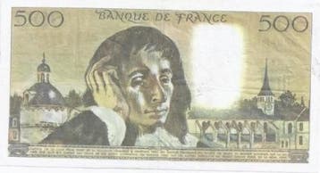France Fay 71/14 500 Francs Pascal 01/04/1976 J 57 Tres T..., Verzenden, België