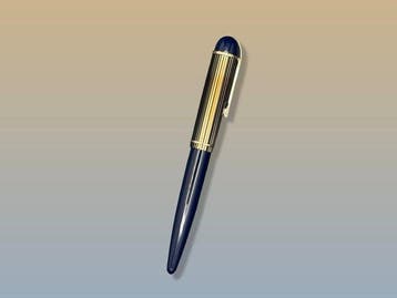 Wahl Eversharp - Skyline Gold Filled Cap & Navy Blue Body -, Nieuw