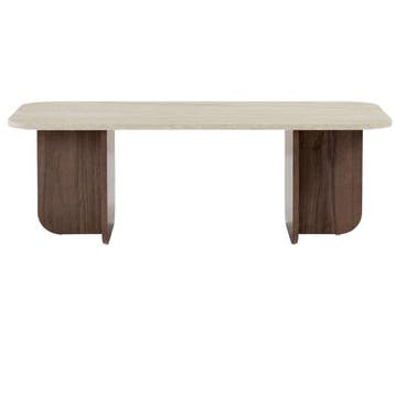 Evila Modern Coffee Table, 120 Cm, 41 Cm Height, 60 Cm Depth, Verzenden, Nieuw, 100 tot 150 cm, Scandinavisch