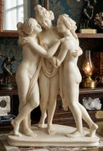 Santini - Amilcare Santini - Beeld, Sculpture  Les Trois