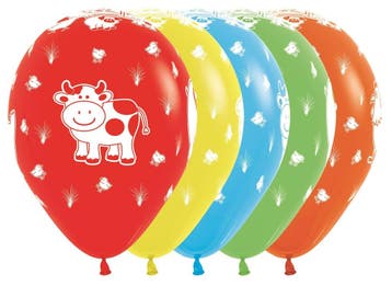 Ballonnen Farm Animals Mix 30cm 25st, Verzenden, Nieuw