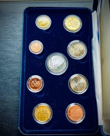 Finland. Proof Set 2002 (incl. Silver Medal) (Zonder