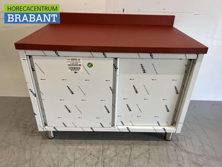RVS Polyethylene PE Werkkast Kast Snijtafel 2 schuifdeuren, Articles professionnels, Horeca | Mobilier & Aménagement, Enlèvement ou Envoi