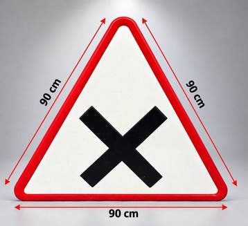 Wanddecoratie - Frankrijk - waarschuwingsbord emaille
