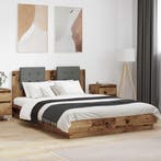 vidaXL Bedframe met Hoofdbord Oud Hout 150 x 200 cm Bewerkt, Verzenden, Nieuw