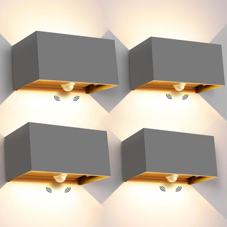 4x LED Wandlamp Sensor | 52% korting | Retour deal!, Maison & Meubles, Lampes | Appliques, Envoi