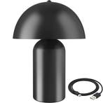 tectake Kleine retro-tafellamp Kade, dimbaar - zwart, Verzenden