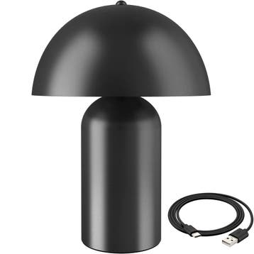 tectake Kleine retro-tafellamp Kade, dimbaar - zwart, Verzenden, Nieuw
