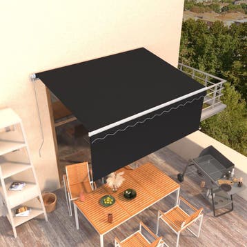 vidaXL Luifel handmatig uittrekbaar met rolgordijn 3x2,5 m, Verzenden