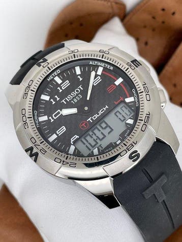 Tissot - T-Touch Expert Carbon - T0474204720700 - Homme -, Handtassen en Accessoires, Horloges | Heren, Nieuw