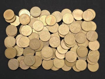 Nederland. Beatrix. Lot van 100 stuks 5 Gulden 1988 (Zonder