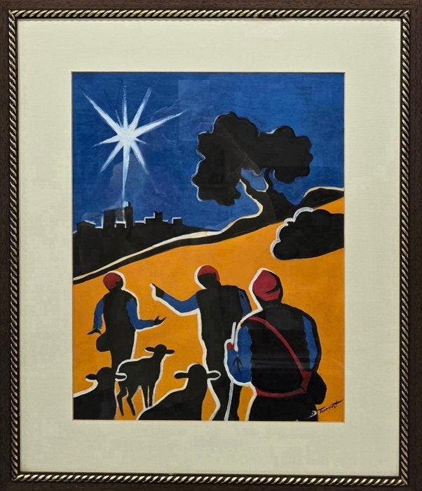 Diego Torrent (1954) - Bajo la estrella, Antiquités & Art, Art | Peinture | Moderne