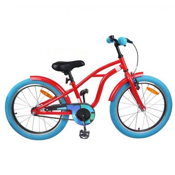 vidaXL Kinderfiets 18 Inch voor 5-7 jaar oud Rood, Fietsen en Brommers, Verzenden, Nieuw