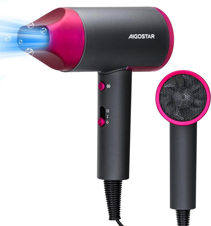 Fohn - Haardroger - Ionische Föhn - 2200W - Grijs - Aigostar, Handtassen en Accessoires, Uiterlijk | Haarverzorging, Nieuw, Verzenden