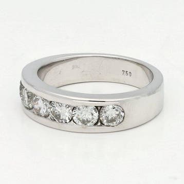 Ring - 14 karaat Witgoud Diamant (Natuurlijk), Nieuw