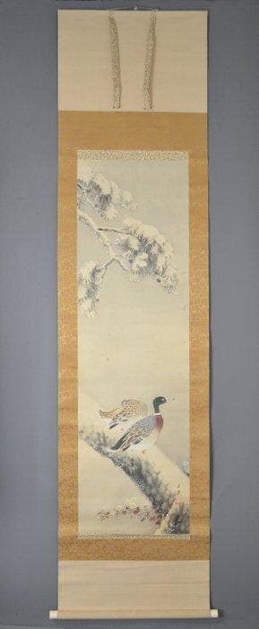 Japanse hangende rol - Yukimatsu ni Kamo-zu (Eenden op een