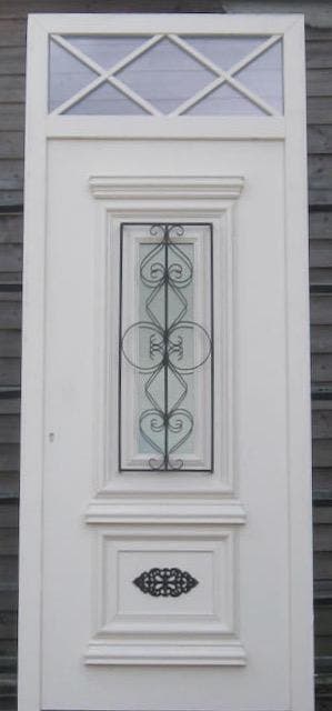 pvc voordeur , buitendeur , deur 105 x 260 creme, 100 tot 120 cm, 215 cm of meer, Nieuw, Ophalen of Verzenden