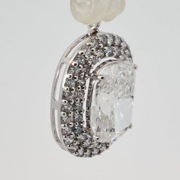 Zonder minimumprijs - Hanger - 14 karaat Witgoud - 2.27ct.