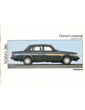 1990 VOLVO 240 INSTRUCTIEBOEKJE ENGELS, Ophalen of Verzenden