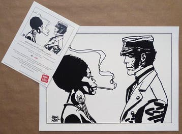Pratt, Hugo - 1 Silkscreen - Corto Maltese - Bouche dorée -, Livres