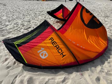 2026 North Reach 10m Kite Orange, Watersport en Boten, Gebruikt, 10 m²