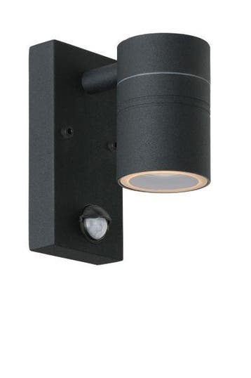 Lucide ARNE LED - buitenlamp zwart koker sensor, Verzenden, Nieuw, Netvoeding