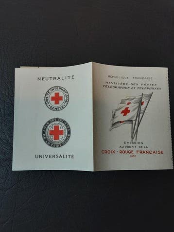 Frankrijk 1955/1955 - Rode Kruis notitieboekje 1955 N** -, Gestempeld