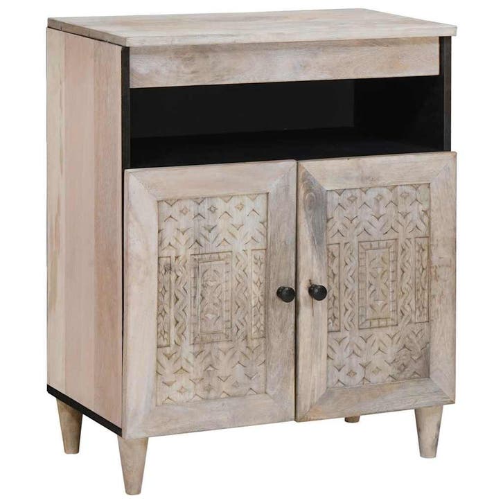 vidaXL Dressoir Wit 33.5 x 60 x 75 cm, Maison & Meubles, Armoires | Dressoirs, Envoi