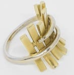 Bague - 18 carats Or jaune, Or blanc