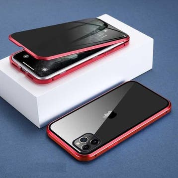 iPhone 12 Mini Magnetisch Privacy Hoesje met Tempered Glass, Verzenden, Nieuw