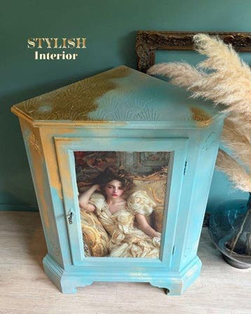 Stylish Interior - Hoekkast - Hout, Antiek en Kunst, Curiosa en Brocante