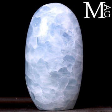 Madagaskarse Blauwe Calciet – Ornamentale Beeldhouwkunst -