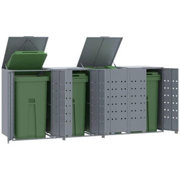 vidaXL Containerberging voor 4 containers 276x79x117 cm, Doe-het-zelf en Bouw, Verzenden