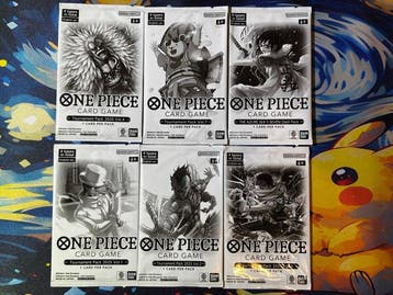 Bandai - 6 Booster pack - One Piece - One Piece Card Game –, Nieuw