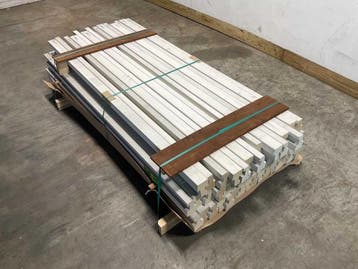Veiling - 5x Naaldhouten kozijnhout profiel-C binnendraaiend, Doe-het-zelf en Bouw, Hout en Planken, Nieuw