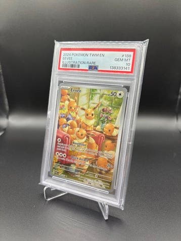 Pokémon - 1 Graded card - Eevee #188 Twillight Masquerade, Nieuw