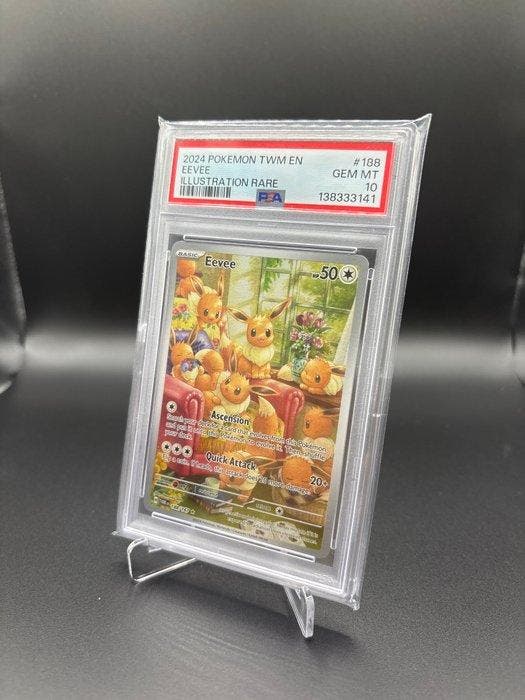 Pokémon - 1 Graded card - Eevee #188 Twillight Masquerade, Hobby & Loisirs créatifs, Jeux de cartes à collectionner | Pokémon