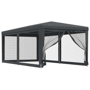 vidaXL Partytent met 6 mesh zijwanden 3x6 m HDPE, Verzenden