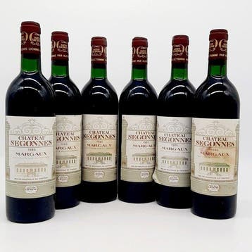 1985 Chateau Segonnes - Margaux - 6 Bouteilles (0,75 L), Verzamelen, Wijnen, Nieuw