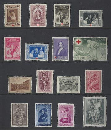 Belgique 1939 - Lintégralité de lannée - OBP/COB 496/526