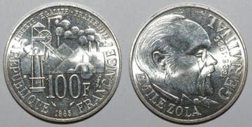 France Gadoury 900 100 Francs 1985 Type Emile Zola Sup A..., Verzenden