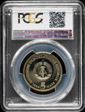 Duitsland. 5 Mark 1984 - PCGS PR68, Postzegels en Munten