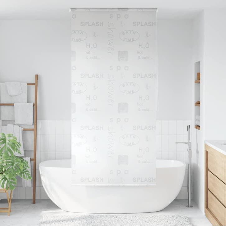 vidaXL Rolgordijn voor douche 80x240 cm splash, Maison & Meubles, Salle de bain | Linge de bain & Accessoires, Envoi