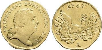Goud-1/2 Friedrichsdor 1752 A Brandenburg-Preussen Pruise..., Timbres & Monnaies, Verzenden